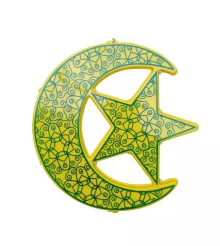 Hari Raya Decor, Lighting, Moon Star Crescent Lighting. Asea159