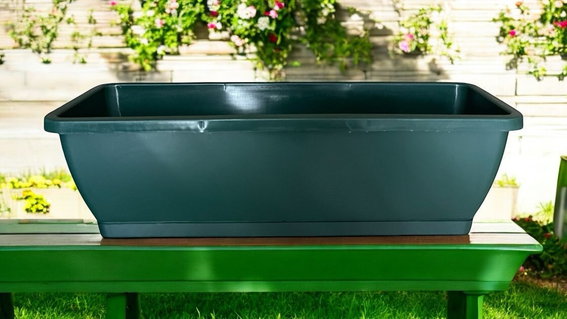 15cm Planter pot plastic with tray, durable & cheap, plants,flowers Avase254