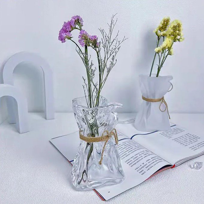 15cm Premium Nordic Home Decor Glass Flower Vase, Indoor Decoration, Home Decoration, Minimalist Avase314