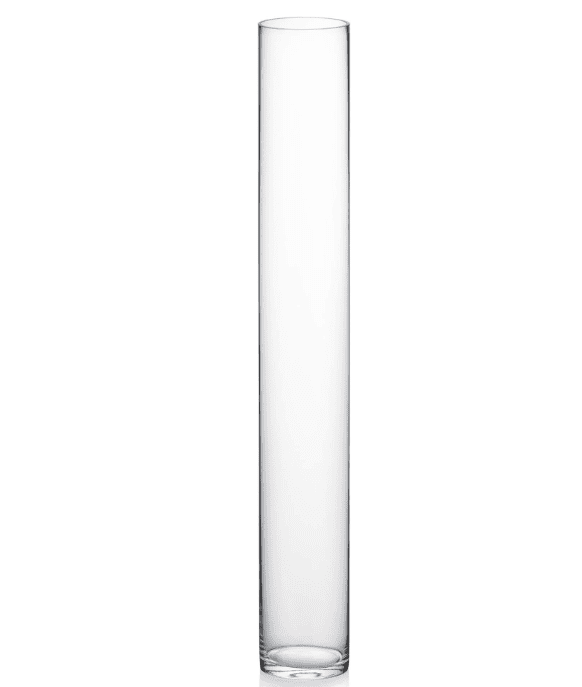 60cm Stylish 60cm Glass Cylinder Vase - 10cm Diameter, 3-5mm Thickness - Perfect for Floral Arrangements Avase062 Avase343