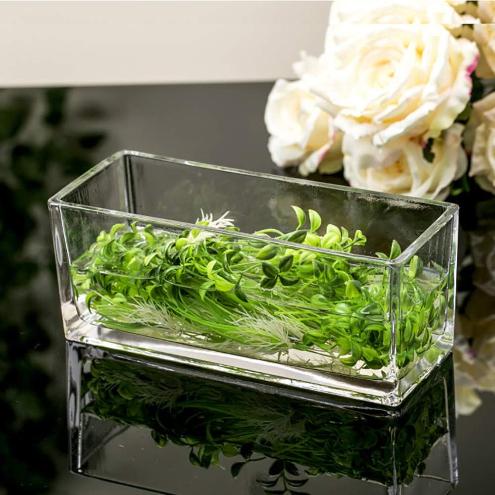 Glass Vase rectangular, square, flower arrangement, home decor, events AVase344