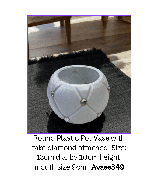 Vases for flowers, pot, plants, decoration, events plastic Avase349