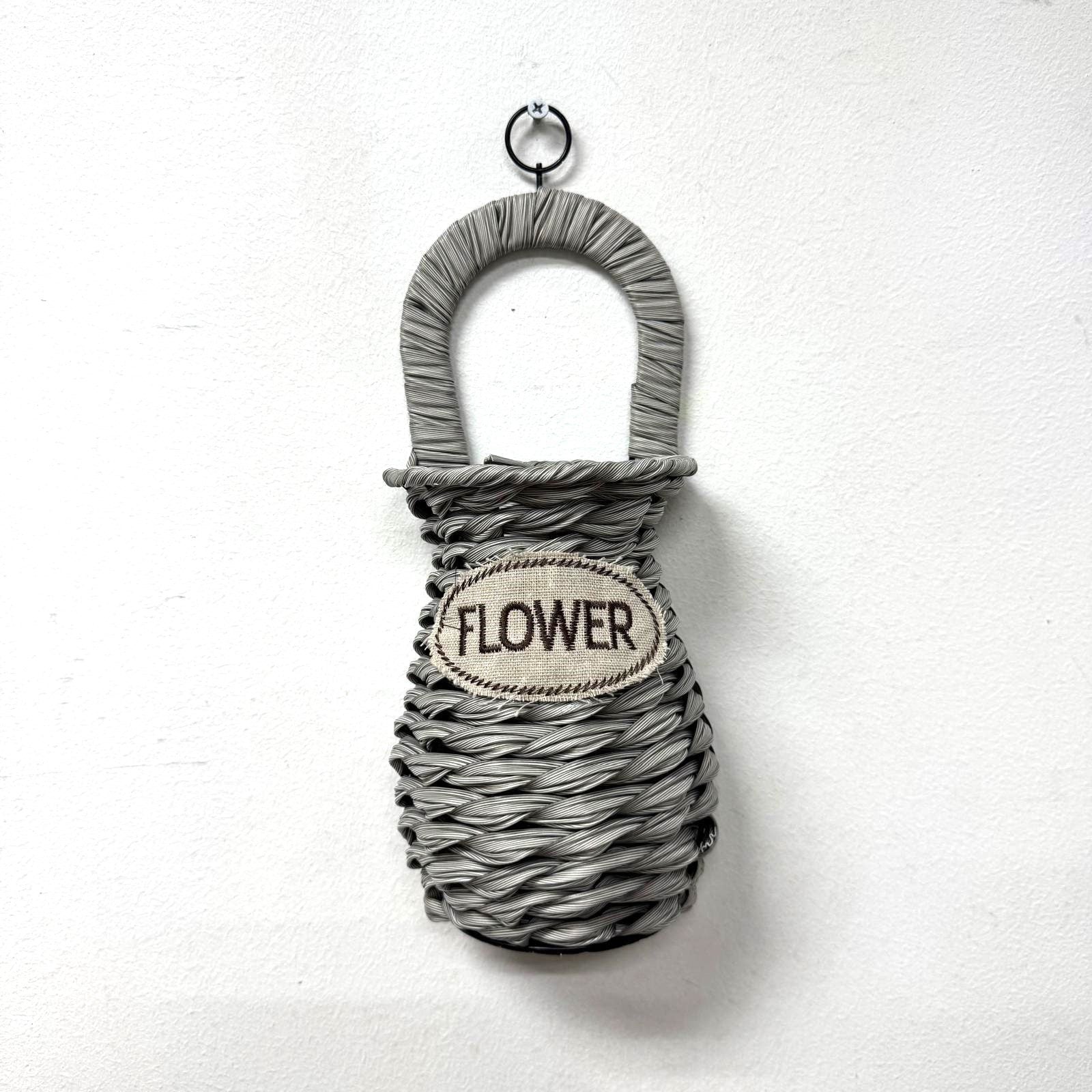 Handwoven Hanging Basket Vase – 30cm Wall-Mounted Wicker Planter Avase352