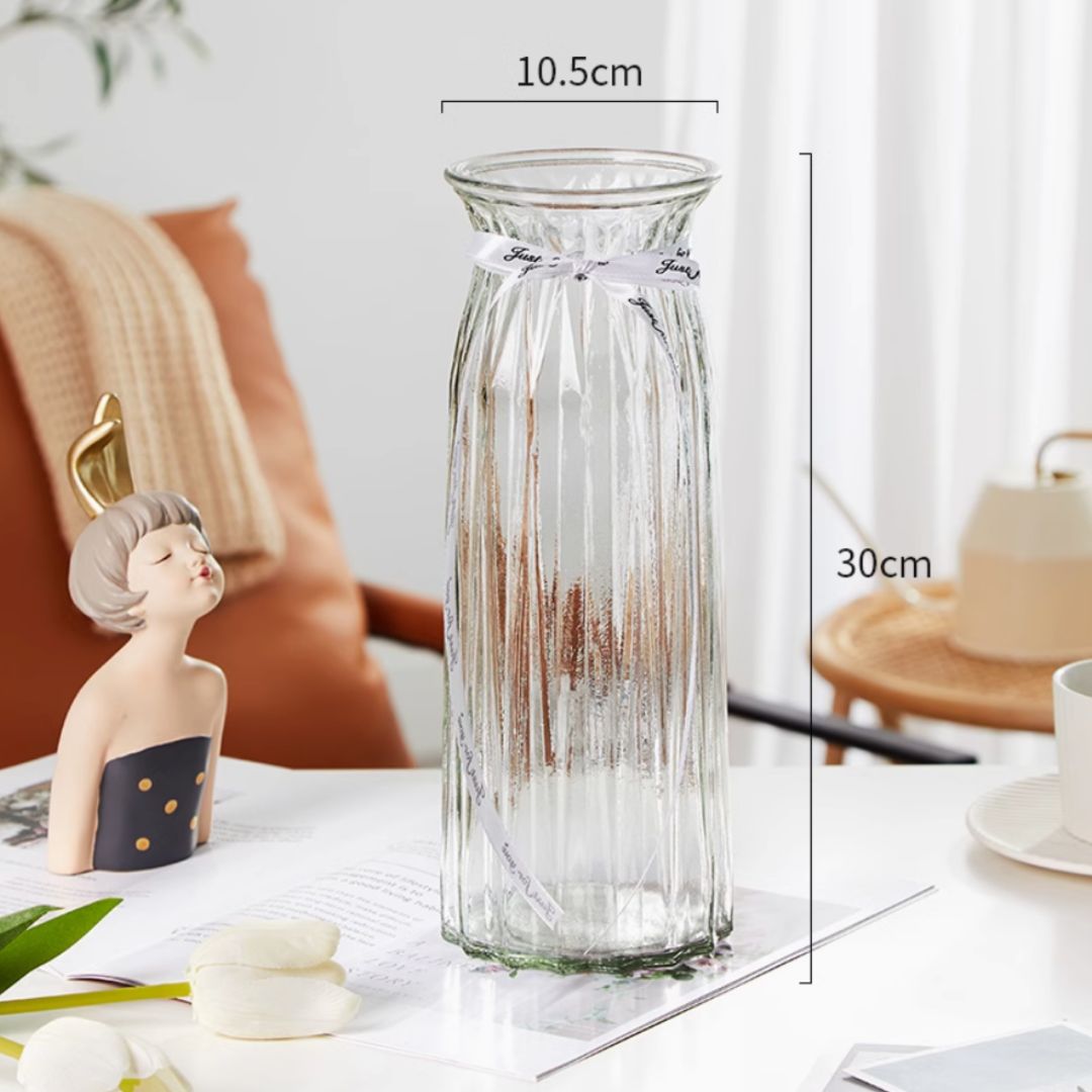 Glass vase, arrangement, home decor, events Avase365