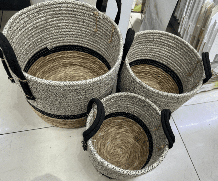 Basket for plants, flowers & etc, natural seagrass, home decor, garden, events Avase368