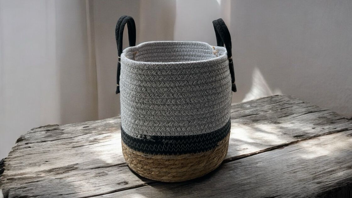 Basket for plants, flowers & etc, natural seagrass, home decor, garden, events Avase368