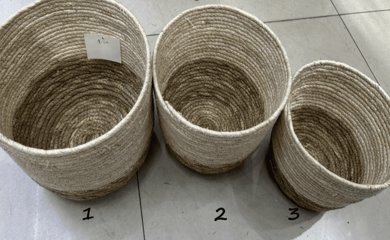 Handwoven Planter Basket for plants, shrubs, home decor, garden Avase371
