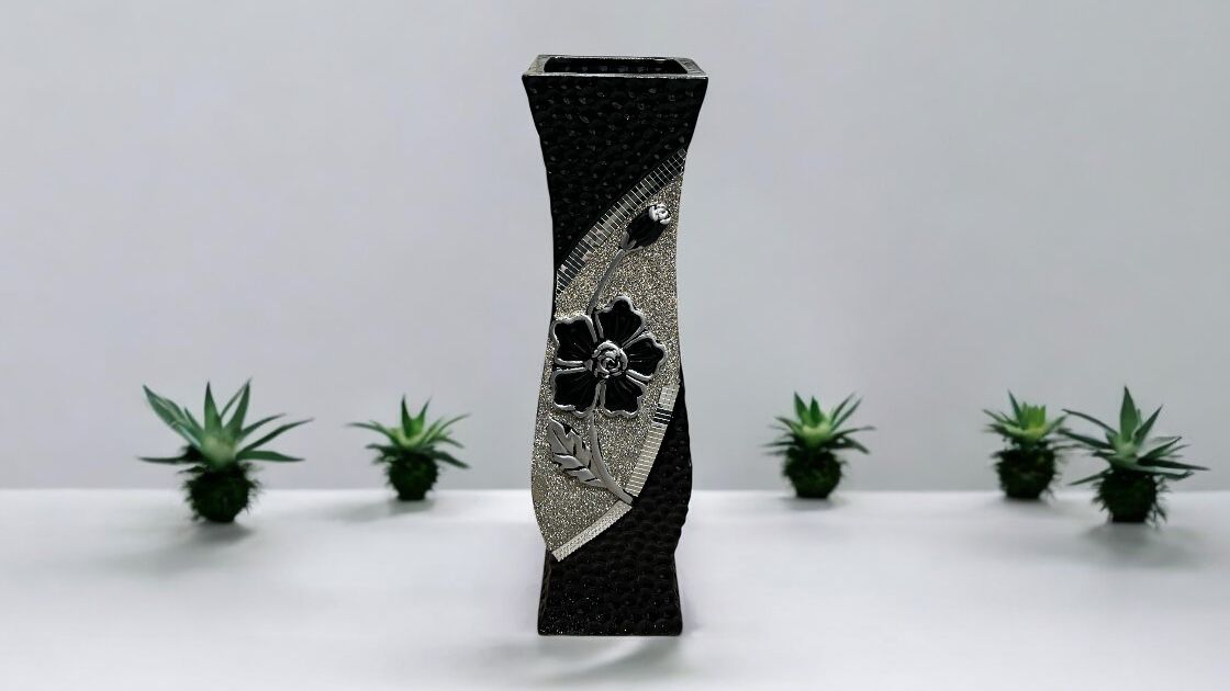 Ceramic vase for flowers tall & arrangements, -SELF COLLECTION- home decor, decorations, garden. Avase387