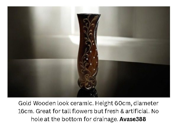 Ceramic vase for flowers tall & arrangements, -SELF COLLECTION ONLY- home decor, decorations, garden. Avase388