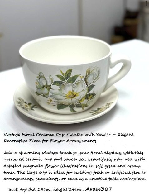 Flower vase pot oversized, flower arrangement Avase397