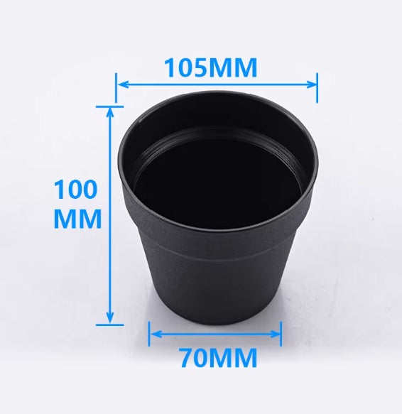 Black Plastic Plant Pot – Durable & Lightweight