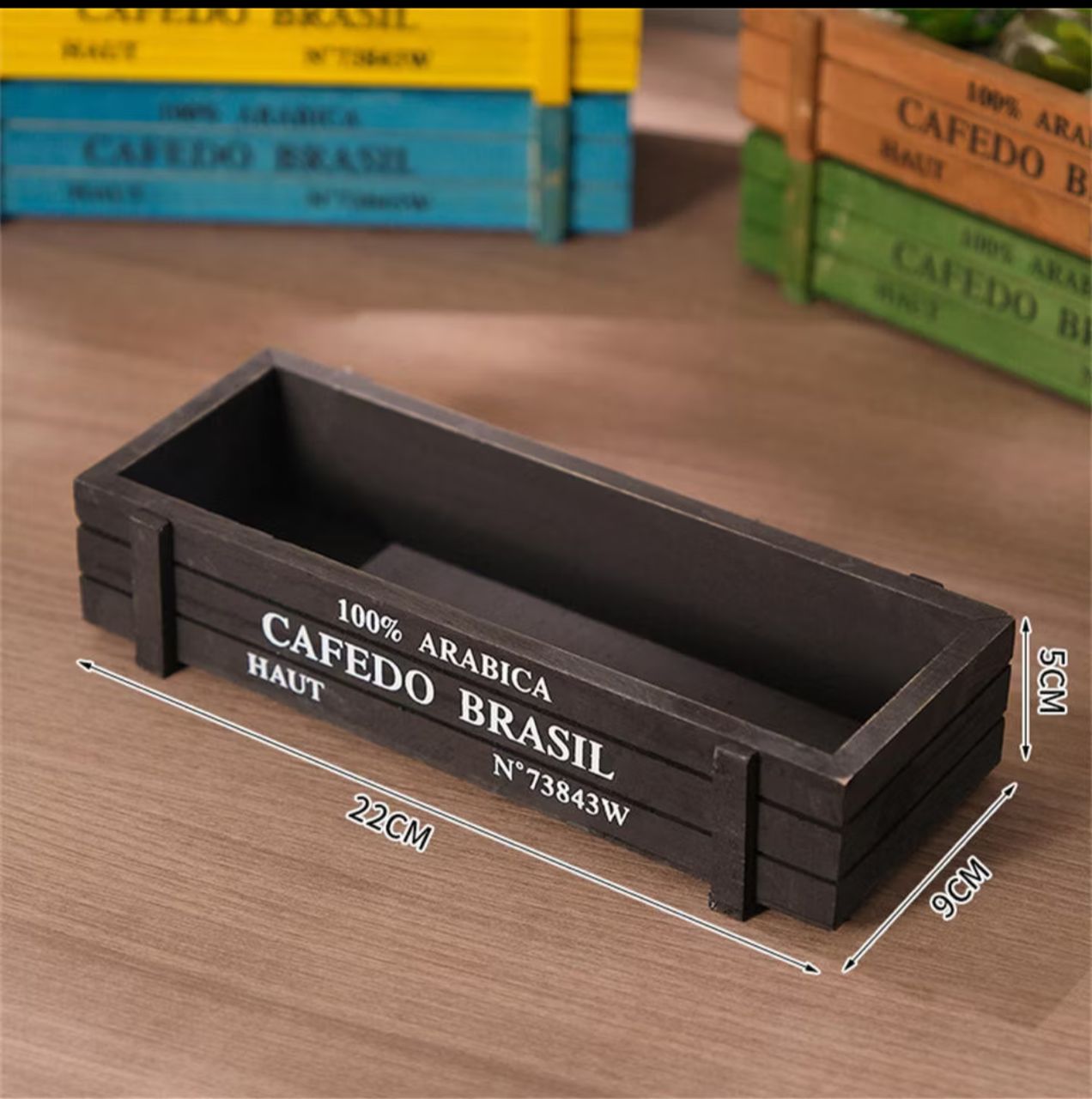 5cm Planter Wooden Box for both fresh & artificial plants