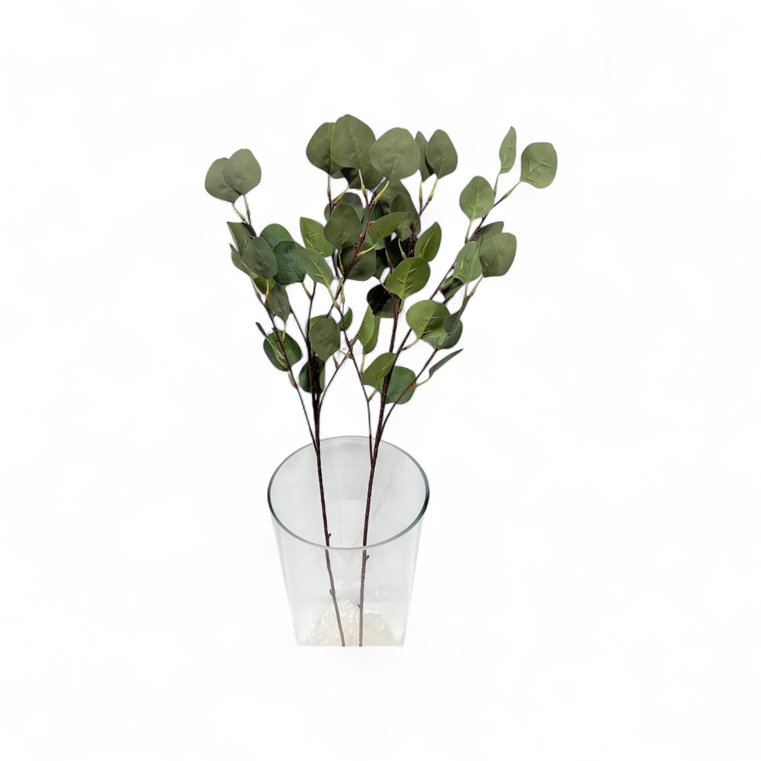 Flower Artificial Eucalyptus Apple shaped leafs x5 stem per stalk. Afoil211