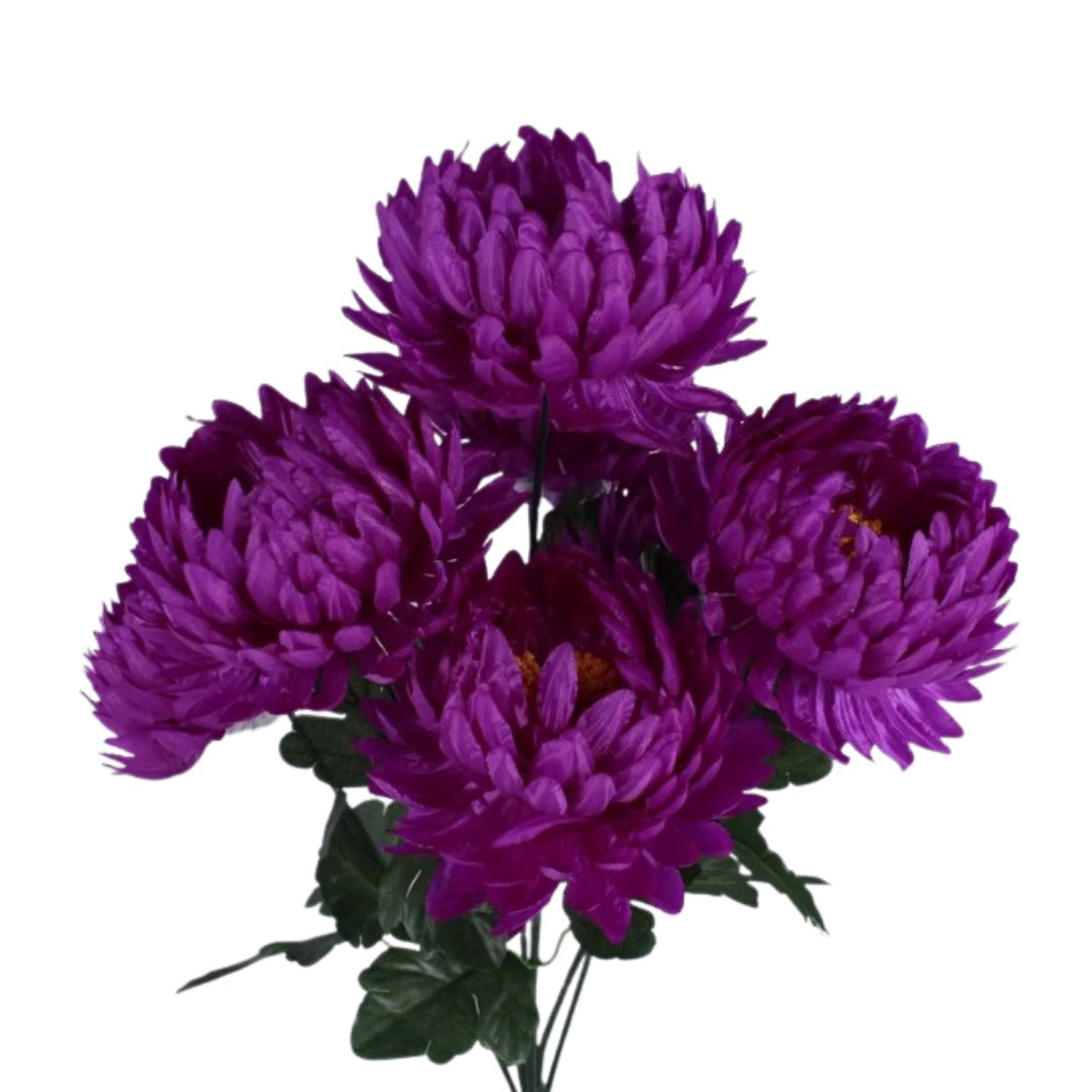 7-Head Center Chrysanthemum Artificial