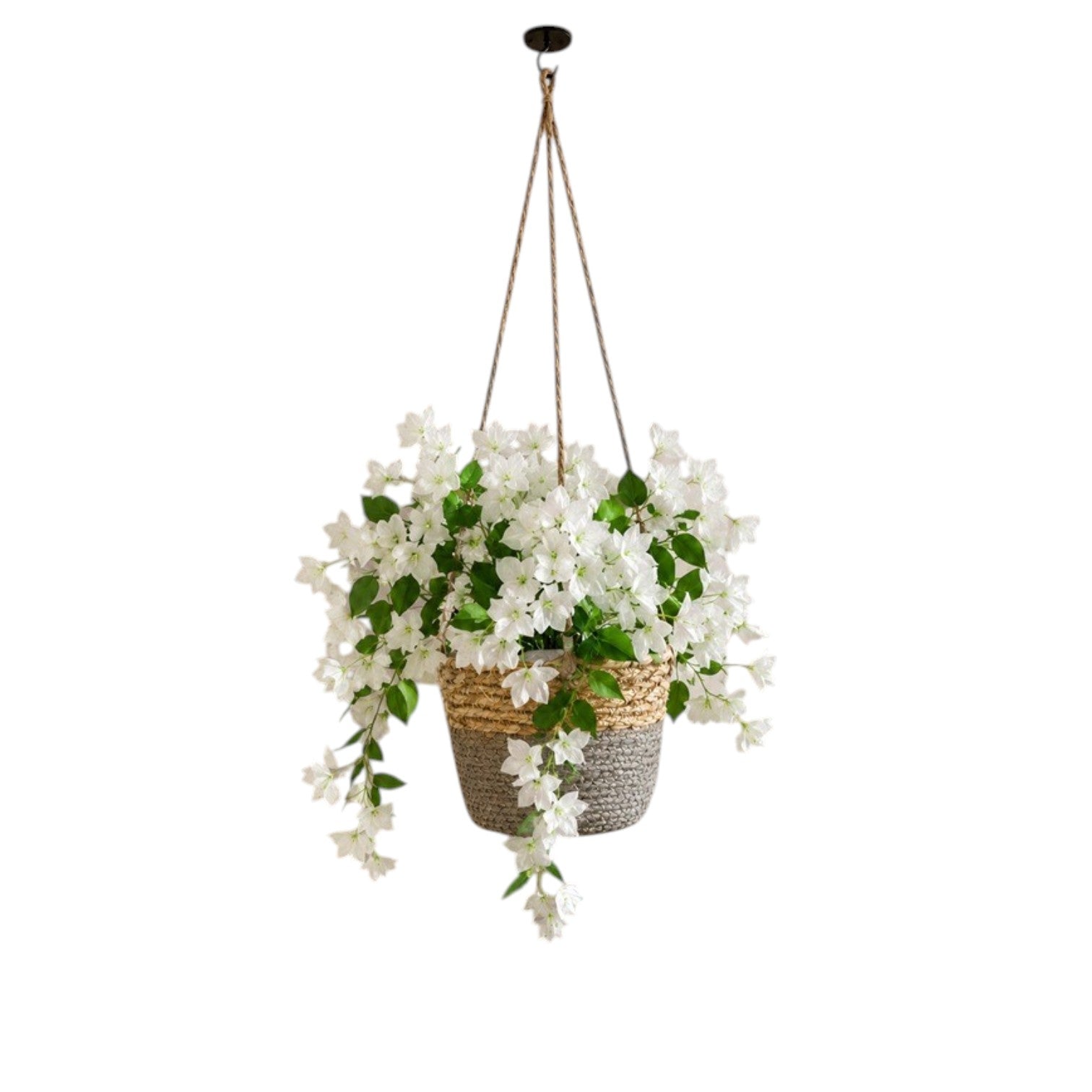 Artificial Bougainvillea Hanging Basket – Vibrant Bloom for Contemporary Homes
