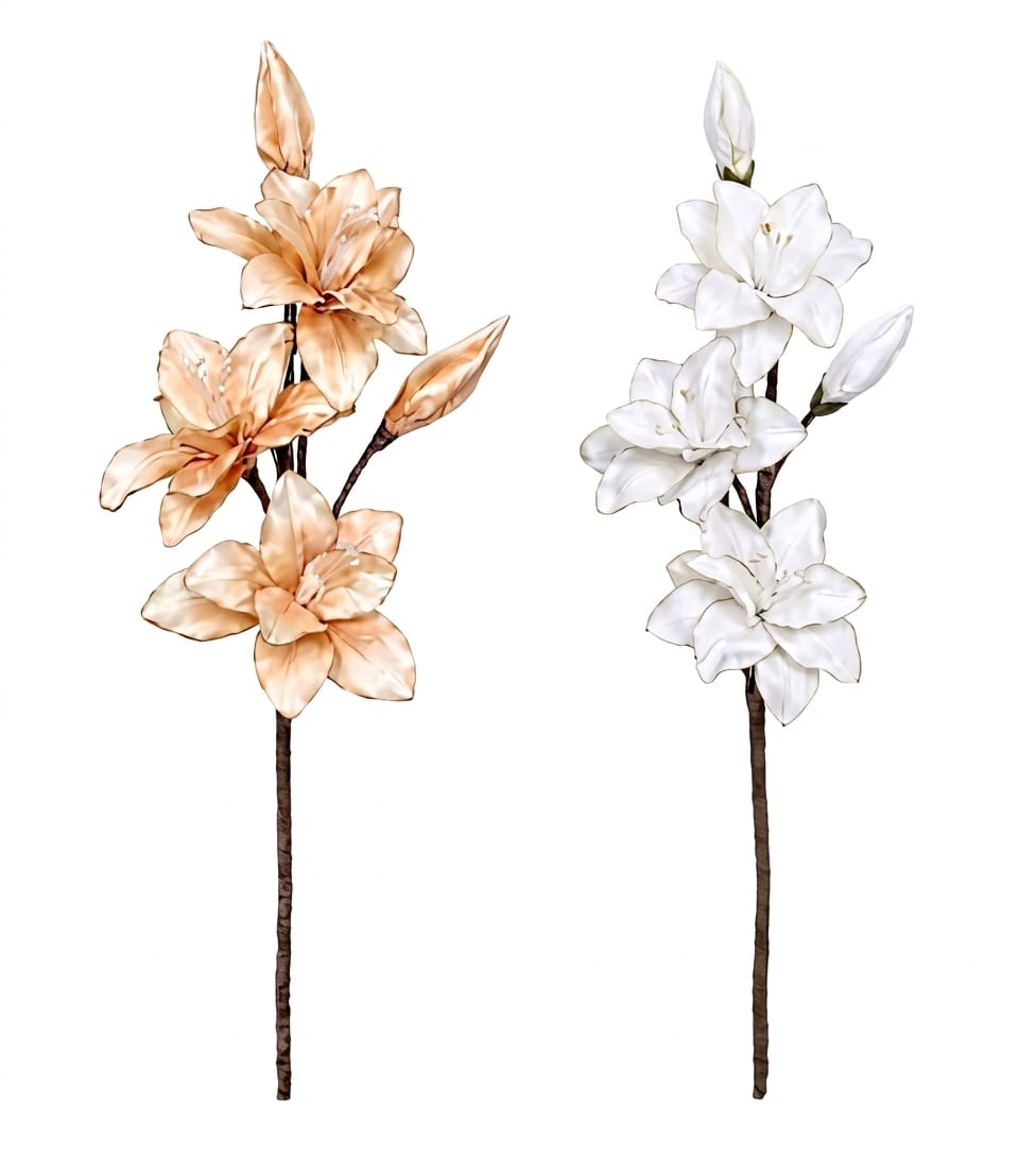 Beautiful handcrafted foam flower stem in a luxurious tone