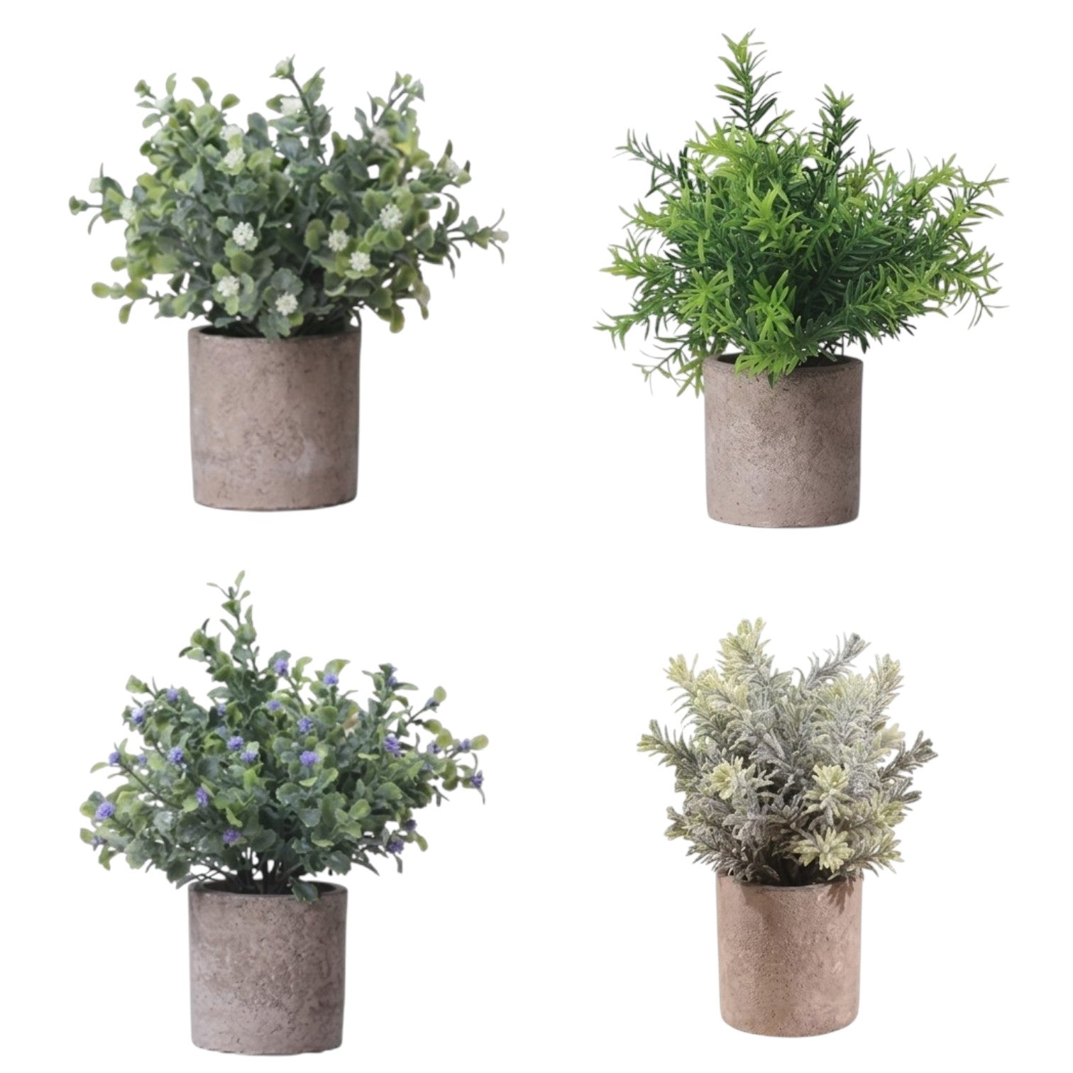 20cm Mini Artificial Potted Green Plants Table Decor Home and Office