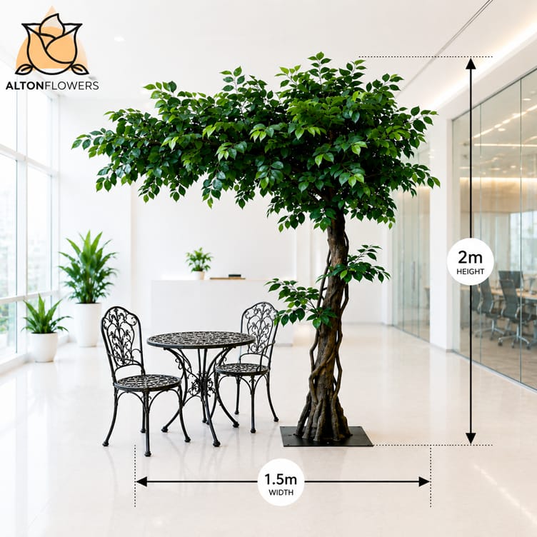 200cm Artificial Banyan Tree – Premium Large Decorative Tree | 150cm Wide