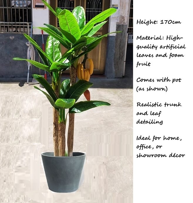 170cm Artificial Banana Tree Plant with Pot  Aplant1204-2