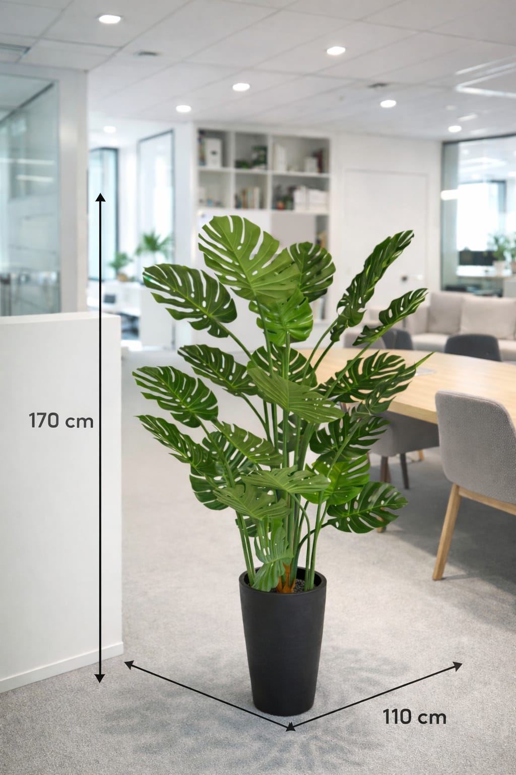 170cm Artificial Monstera Plant set in a Planter Pot Aplant1242-2 - Alton Flowers