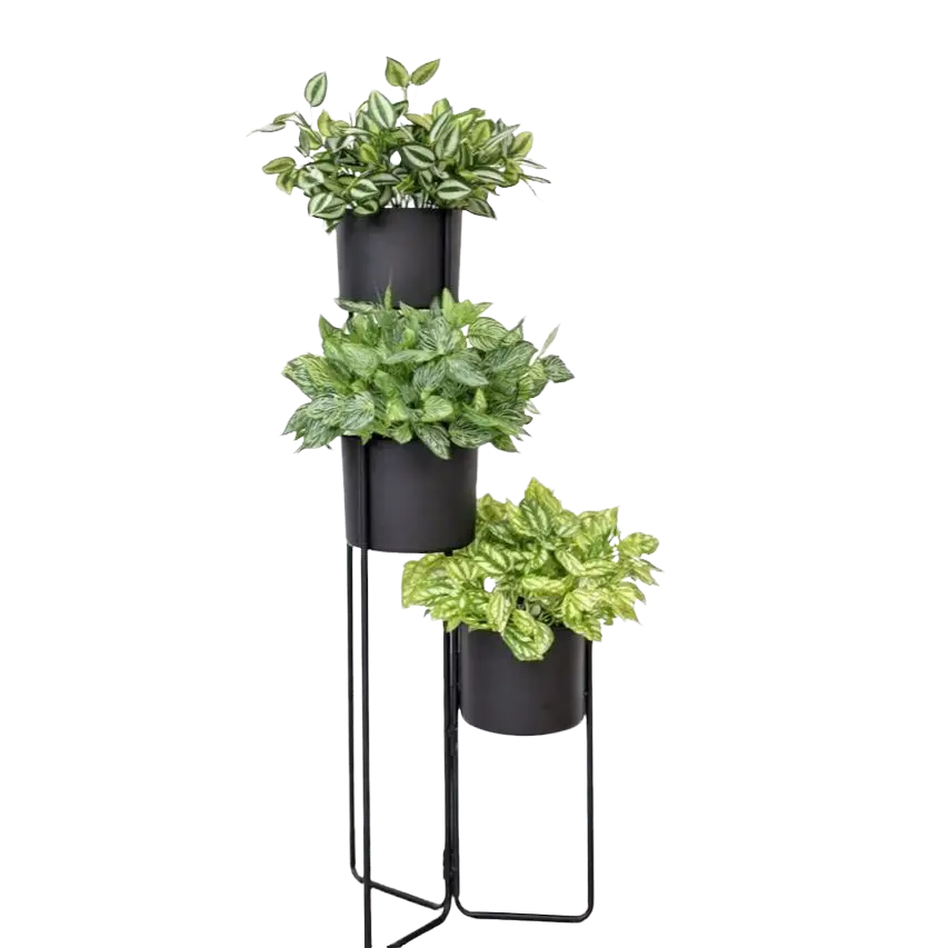 Alton Flowers 100cm multi-tier décor stand with artificial plants, featuring a stylish display for home or event decoration.
