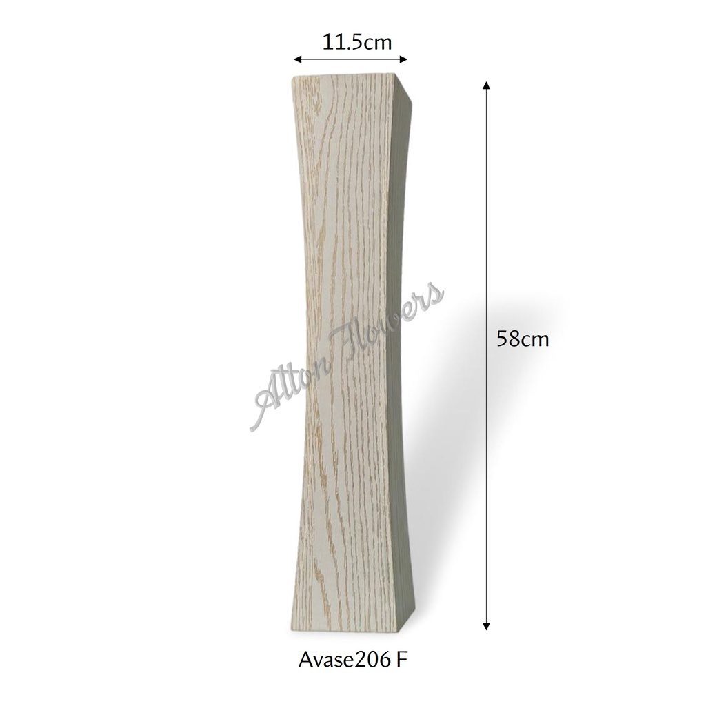 58cm Vase Wooden Tall, flowers, garden, home decor, events Avase206