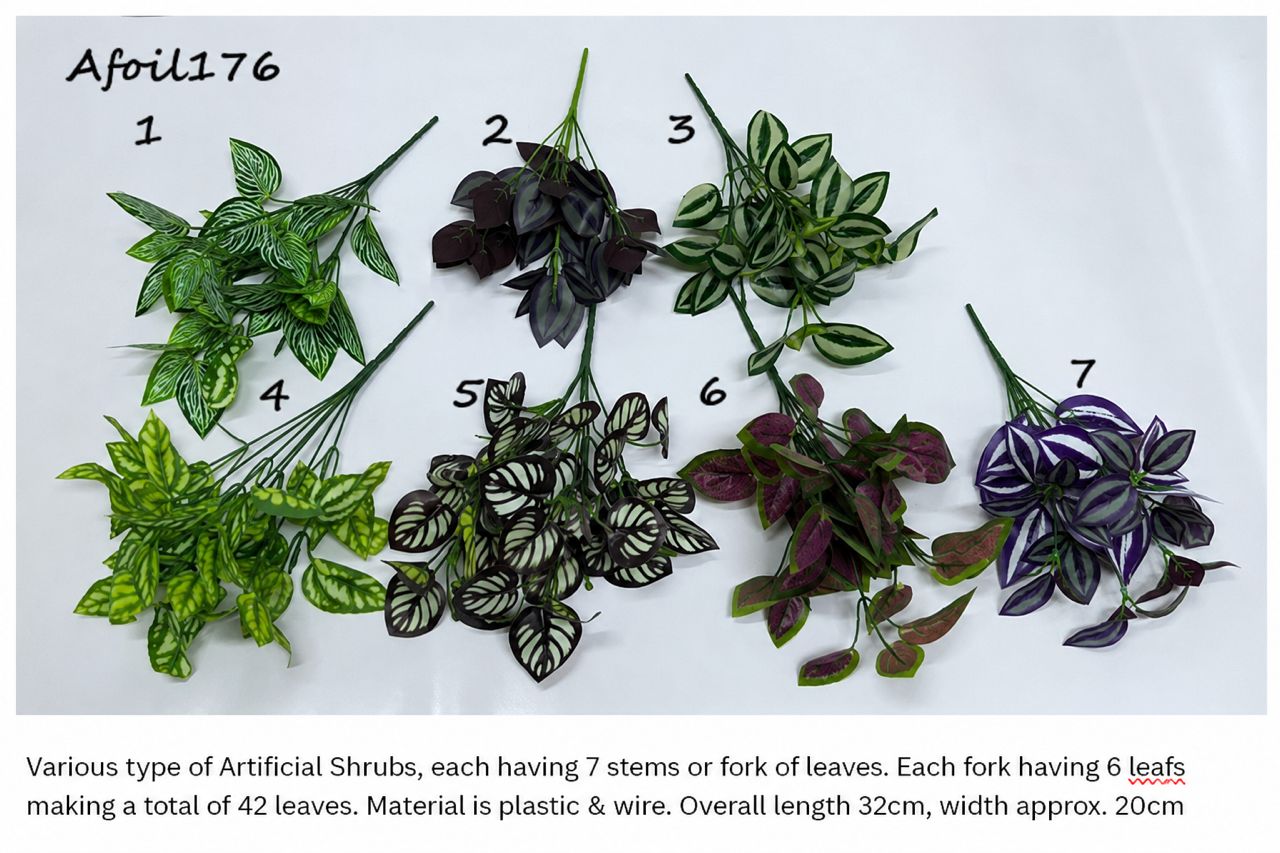 Artificial plants and shrubs by Alton Flowers, featuring realistic foliage for home decor, offices, and events.