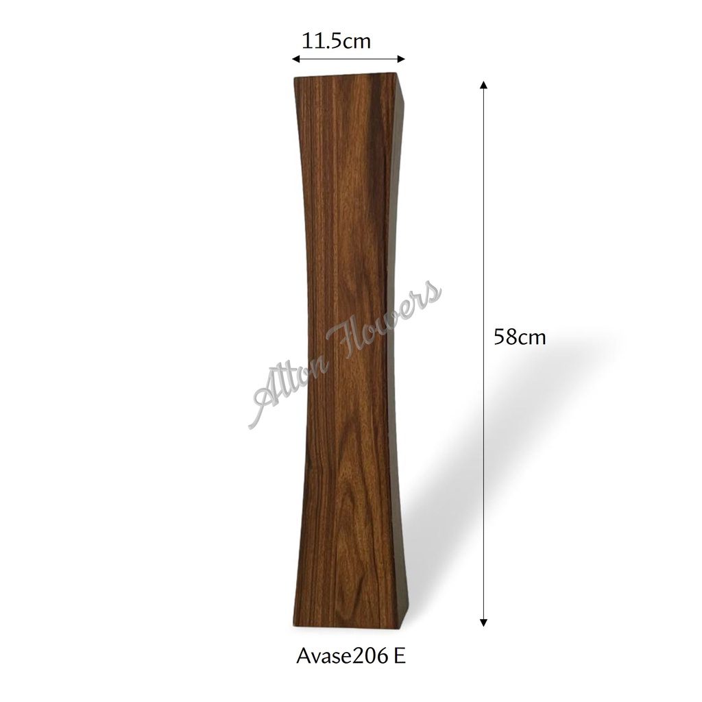 58cm Vase Wooden Tall, flowers, garden, home decor, events Avase206