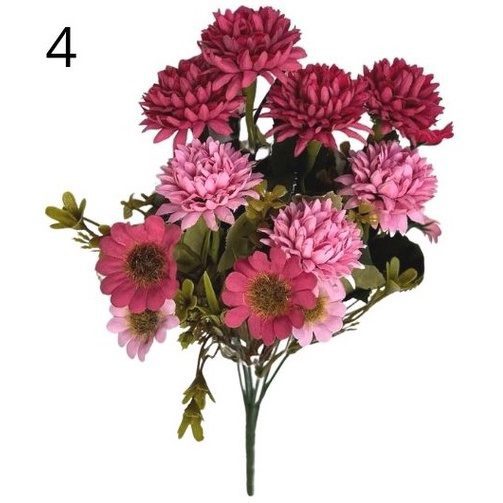 Flowers artificial Pompom & Daisy Flower, home decor, events Afaux635