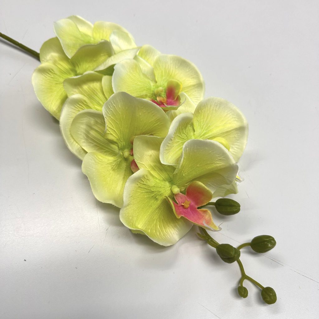 Flower Orchid Butterfly x 8 flower heads Artificial Afaux557