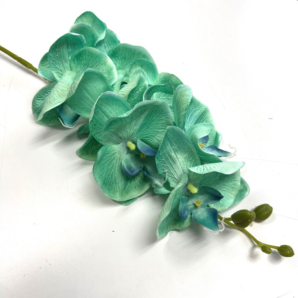 Flower Orchid Butterfly x 8 flower heads Artificial Afaux557