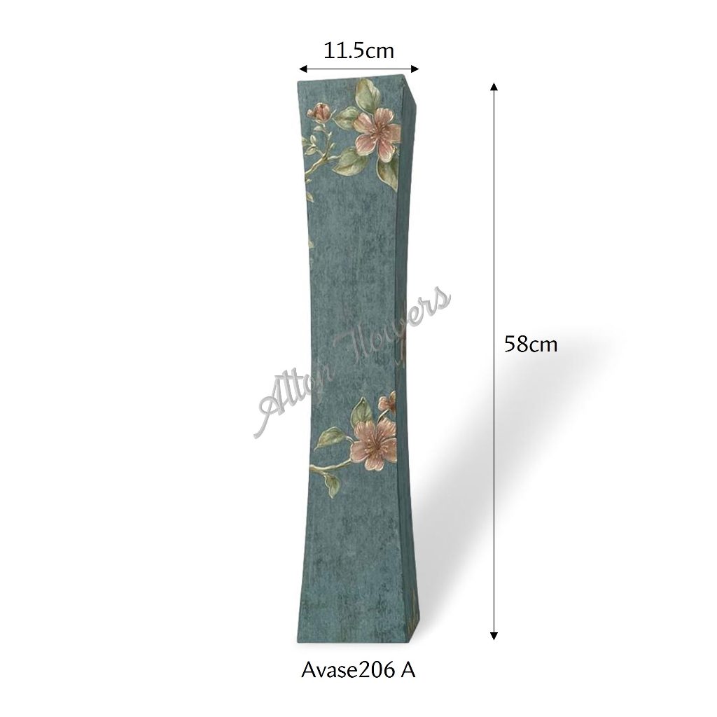 58cm Vase Wooden Tall, flowers, garden, home decor, events Avase206